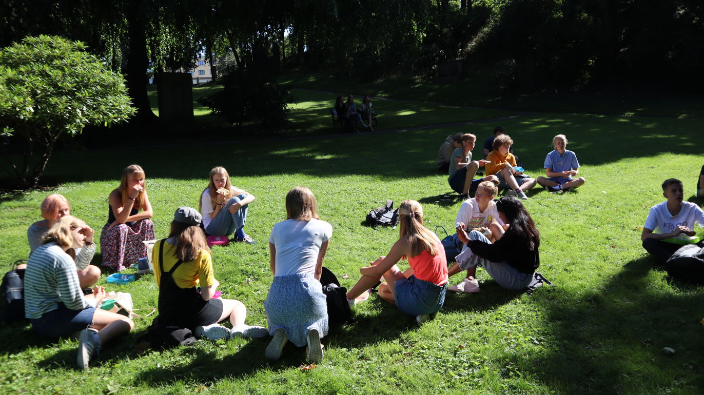 Det ble god anledning til å bli kjent med  klassen sin i dag