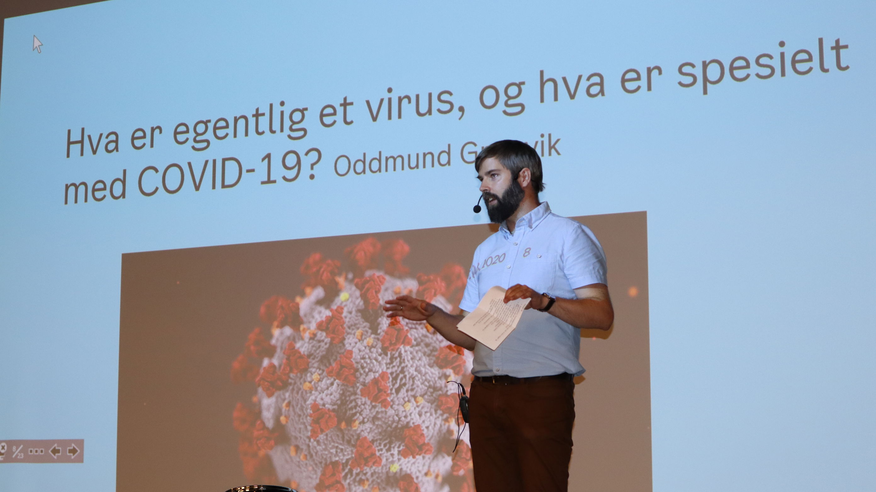 Foto: Knut Skrindo Oddmund holder TED-talk