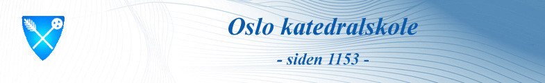Banner Oslo katedralskole Banner Oslo katedralskole
